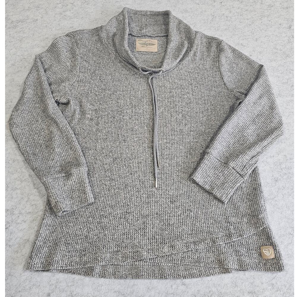 Straight Down Misty Golf Pullover Top Waffle Knit,  Sweater, Sz M, Retail $120